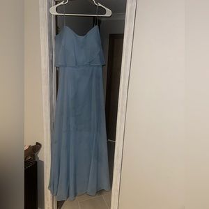 Teal Bridesmaid maxi dress. Flowy beach wedding. Size 12